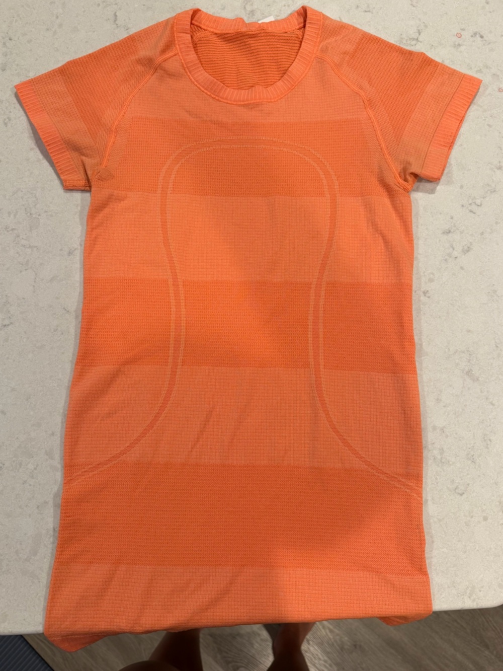 lululemon athletica swiftly silverescent Short Sleeve Tee in Bright Orange
